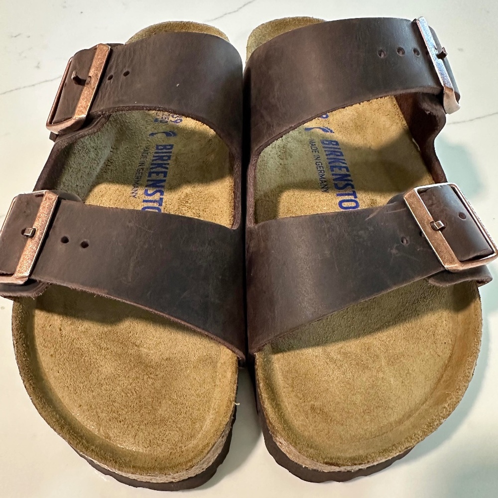 Mocha Brown Birkenstock Arizona Slide Sandal - EU 39/ US Womens 8-8.5 Narrow